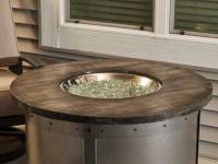 Edison Round Gas Fire Pit Table