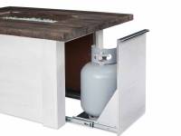 Alcott Fire Pit Table, Access Tray