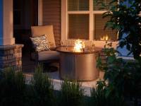 Edison Round Gas Fire Pit Table