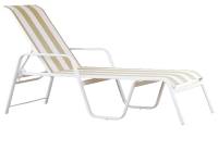 Aruba Adjustable Chaise:  24.9" x 29.2" x 37"